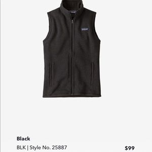 Women’s black Patagonia vest